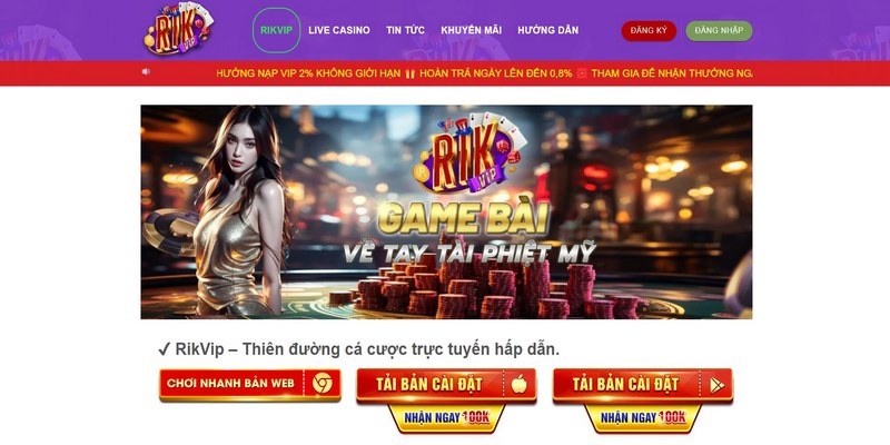 Trò chơi tài xỉu tại cổng game Rikvip